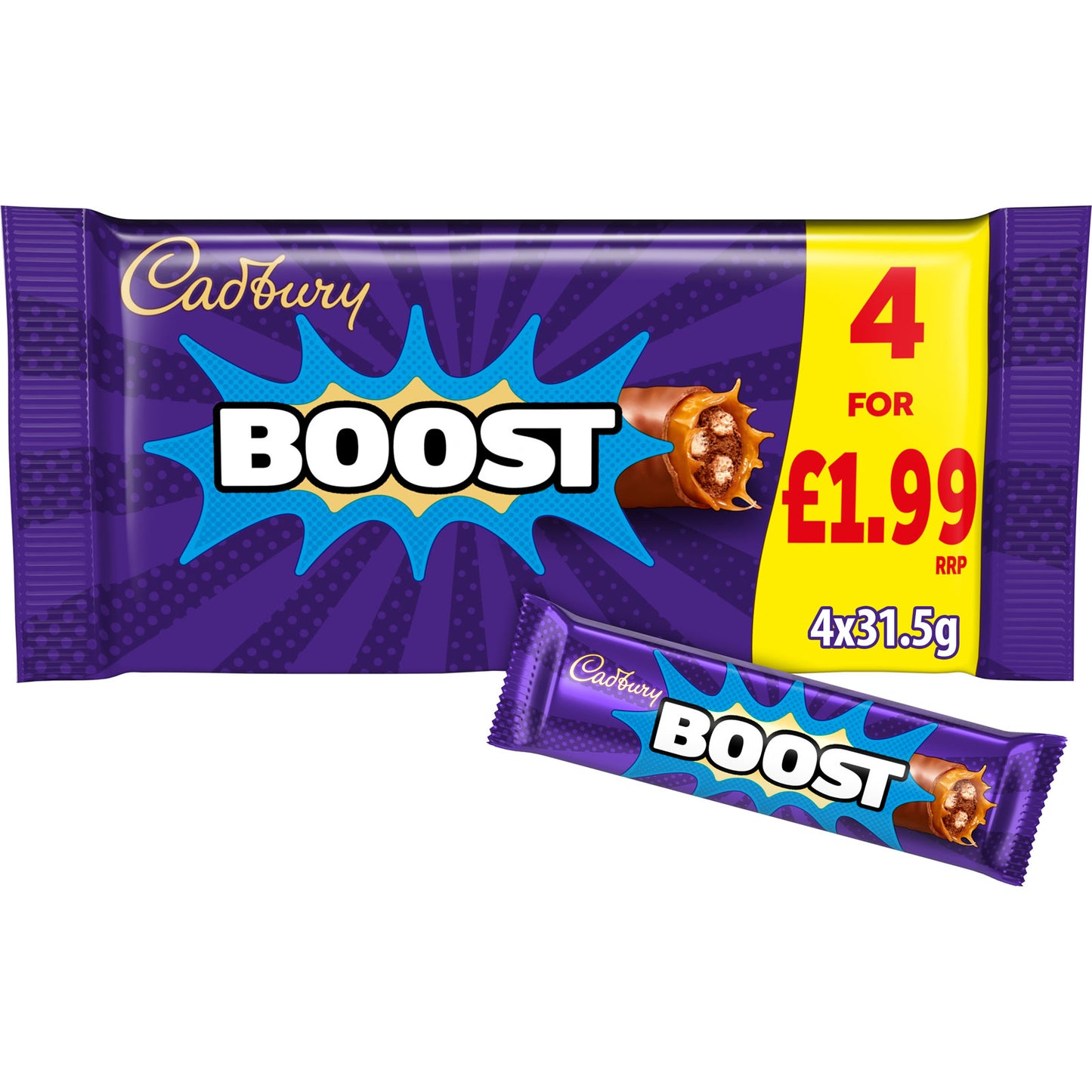 CADBURY BOOST LOT DE 4 PM 1,99 £