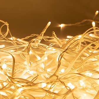 Guirlande lumineuse de Noël "Icicle" blanc chaud The Christmas Workshop / Alimentation secteur avec 8 fonctions / Lumières de fées intérieures ou extérieures pour la maison, les mariages et les jardins (240)