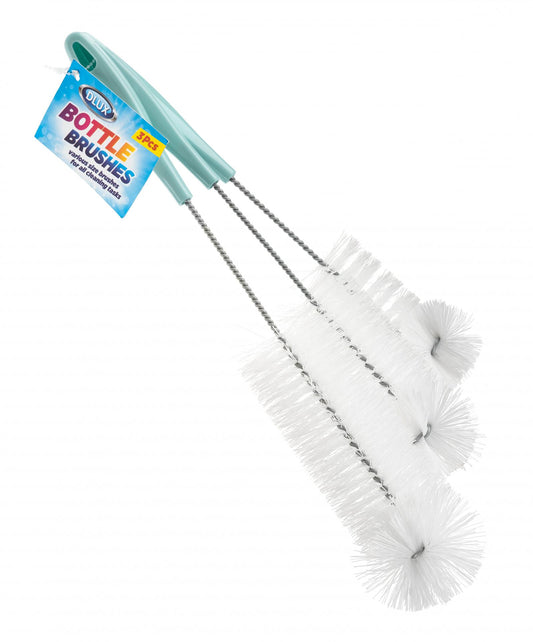 Dlux 3PK Bottle Brushes (1L,1/2L, 1/4L)