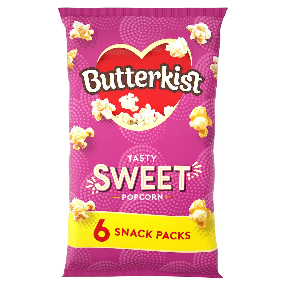 Butterkist Cinema Sweet Popcorn 6X12g