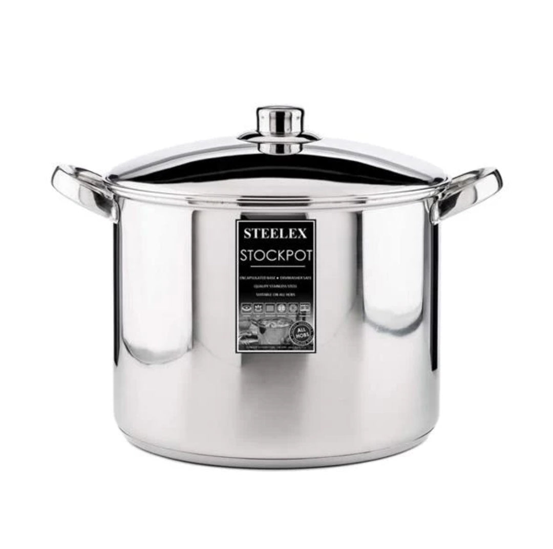 Faitout Steelex 26 cm avec couvercle en acier