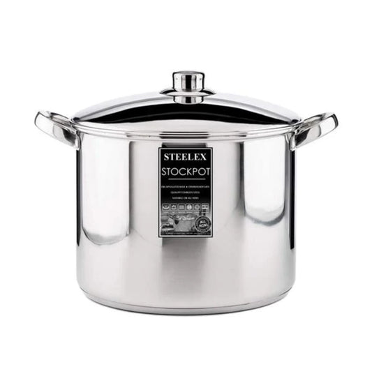 Faitout Steelex 26 cm avec couvercle en acier