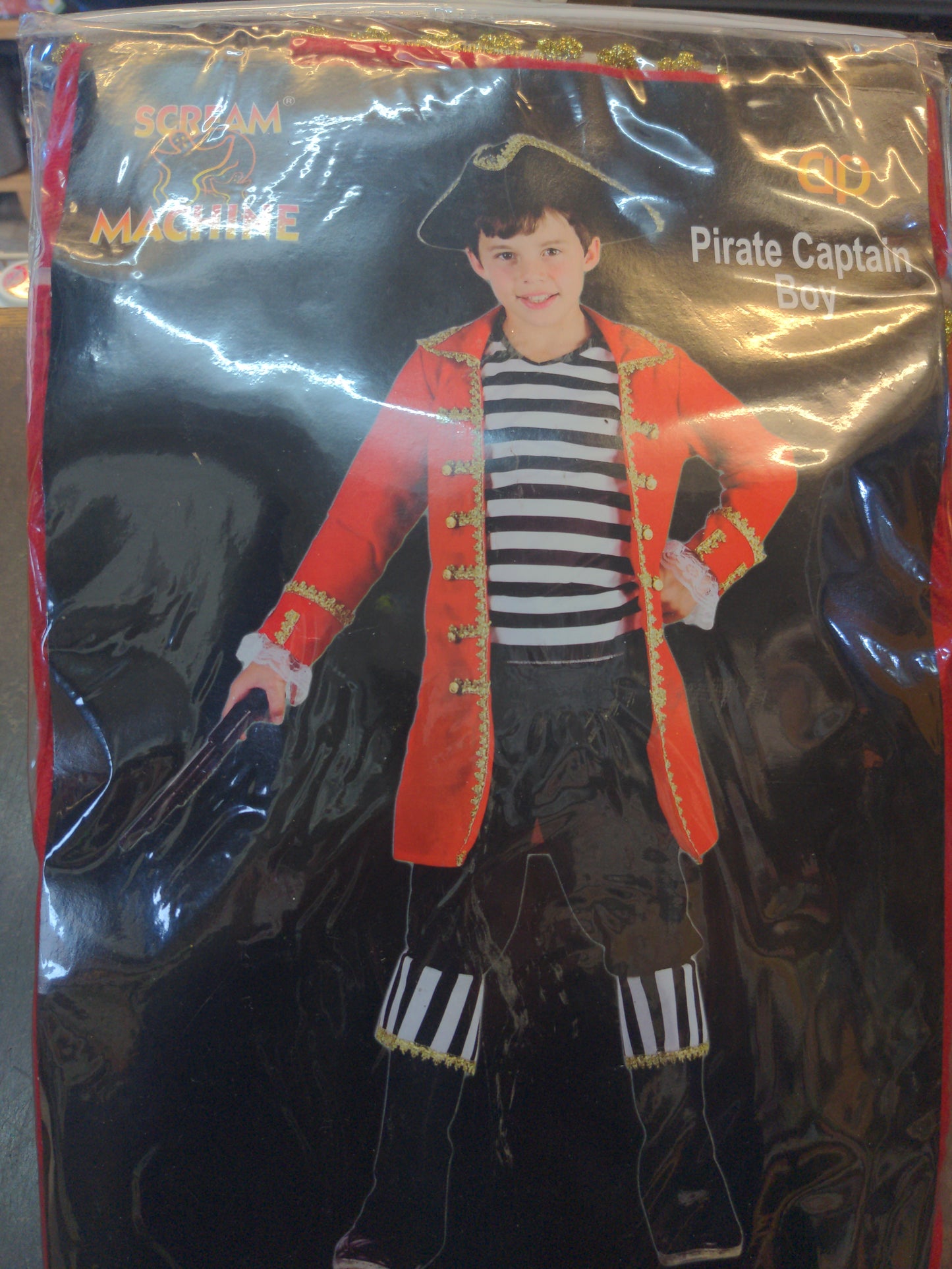 Scream Machine Pirate Captain Boy Medium 7-9 yrs