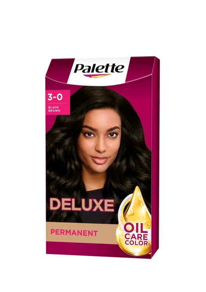 Palette Deluxe Permanent Hair Dye Black Brown 3-0