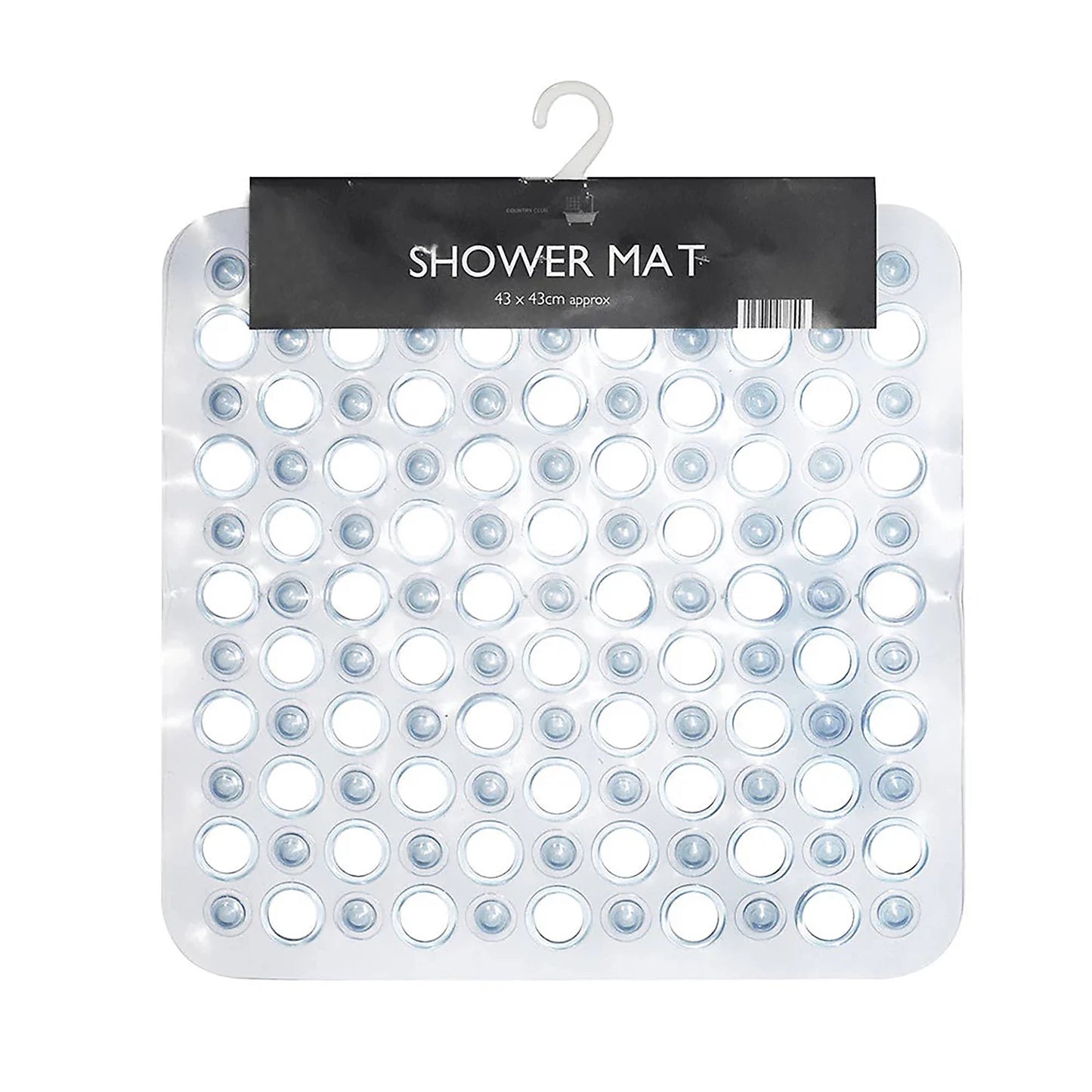 Country Club PVC Shower Mat 43cmx43cm
