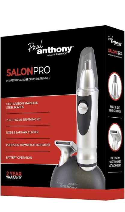 Tondeuse à nez et à barbe professionnelle et tondeuse nasale Paul Anthony à piles