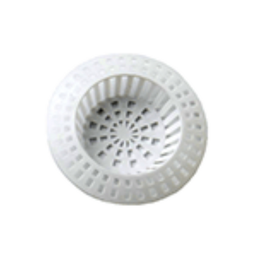 Sink Strainers, Large White Plastic 41mm - 57mm (1.5/8" - 2.1/4")