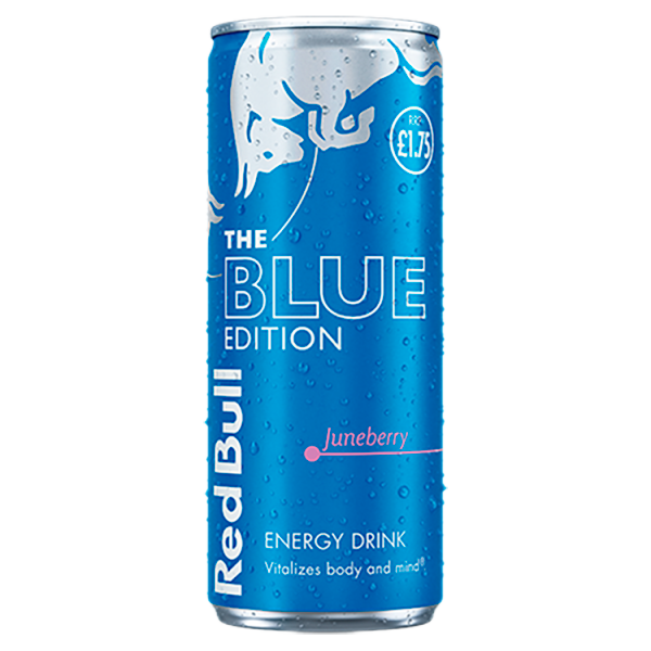 Red Bull Blue Edition Juneberry Energy Drink Pm £1.75 250ml