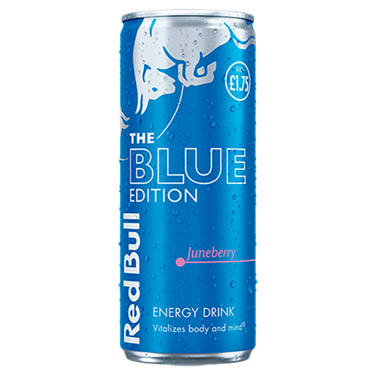 Red Bull Blue Edition Juneberry Energy Drink Pm £1.75 250ml