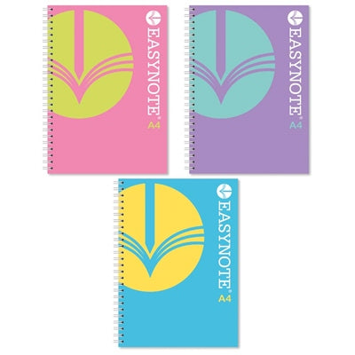 Cahier Easy Note - A4 Reliure spirale - 180 pages Assorti