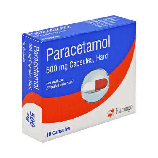 Flamingo Paracetamol (500mg) Capsules 16 Pack