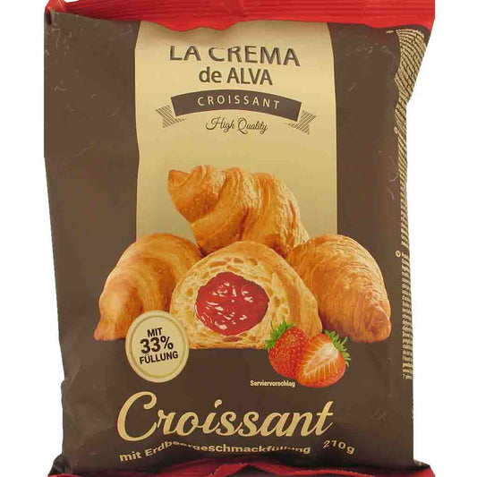 La Crema da Lava Croissant with Strawberry Cream Filling 210g
