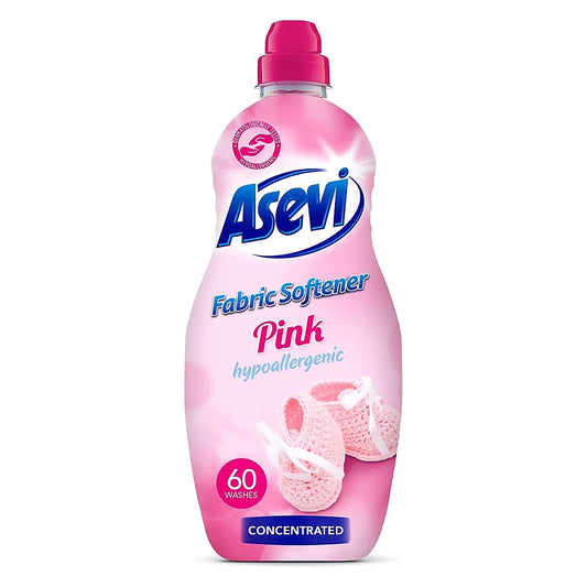 Asevi Adoucissant Linge Liquide Rose 60 Lavages 1,5L