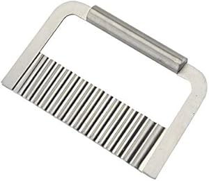 Coupe-frites gaufrées en acier inoxydable Apollo