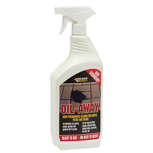 Dissolvant de graisse Everbuild Oil-Away, vaporisateur de 1 L