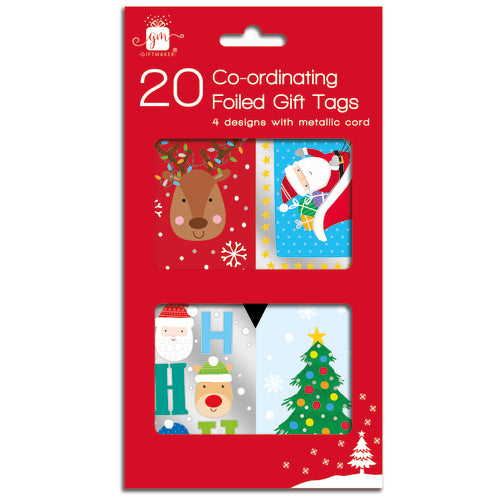 Giftmaker Pack of 20 Cute Co-ordindated Tags