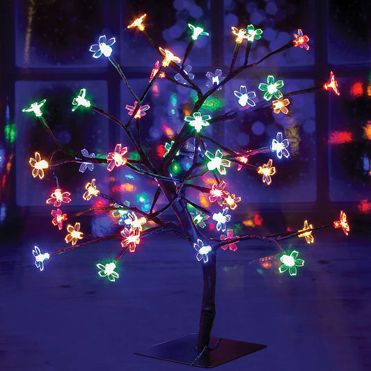 The Christmas Workshop 76430 45cm Multi-Coloured LED Blossom Tree
