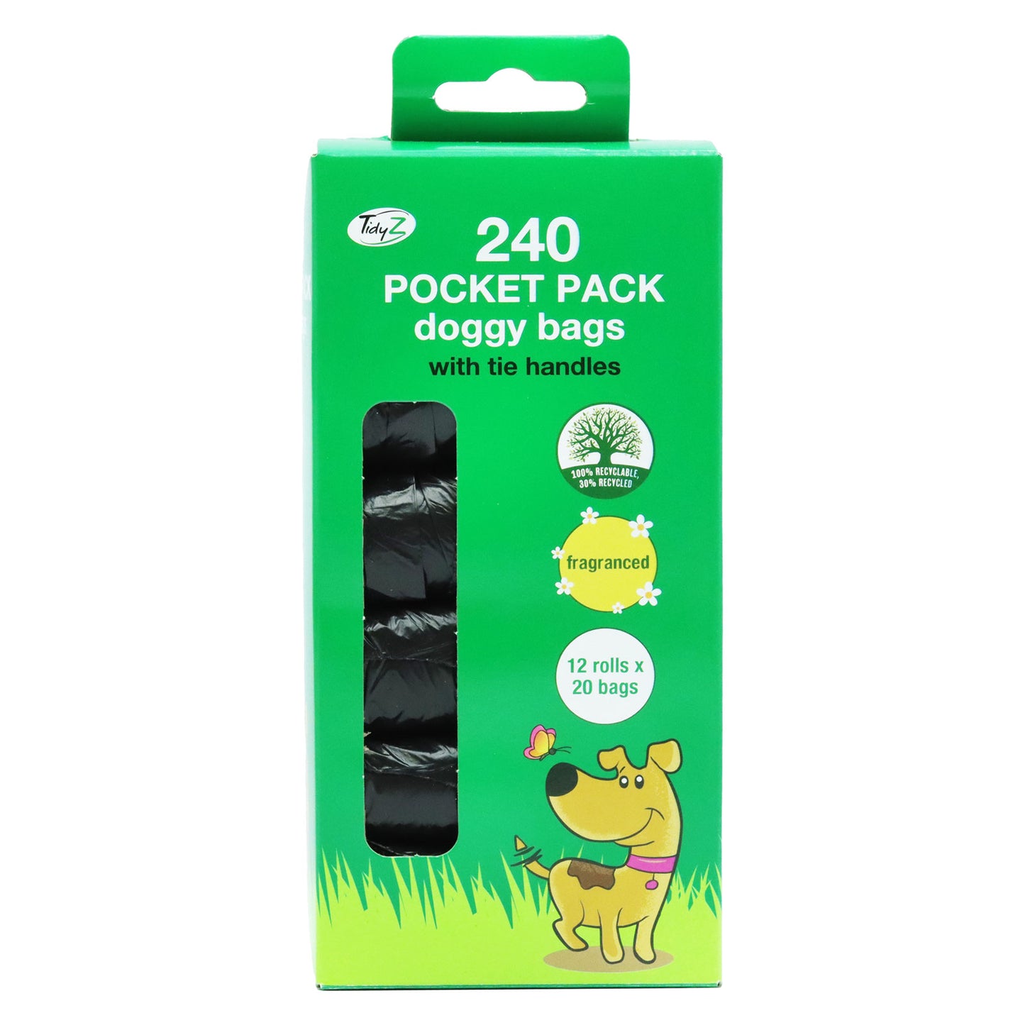 TIDYZ DOGGY BAG POCKET PACK ROLLS OF 20S