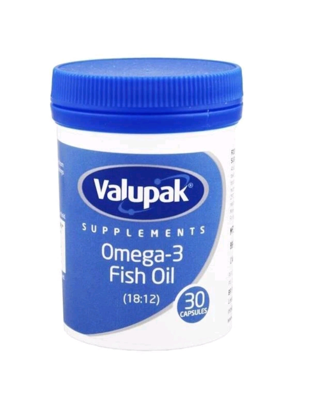 Valupak Omega 3 Fish Oil 1000mg Capsules 30's