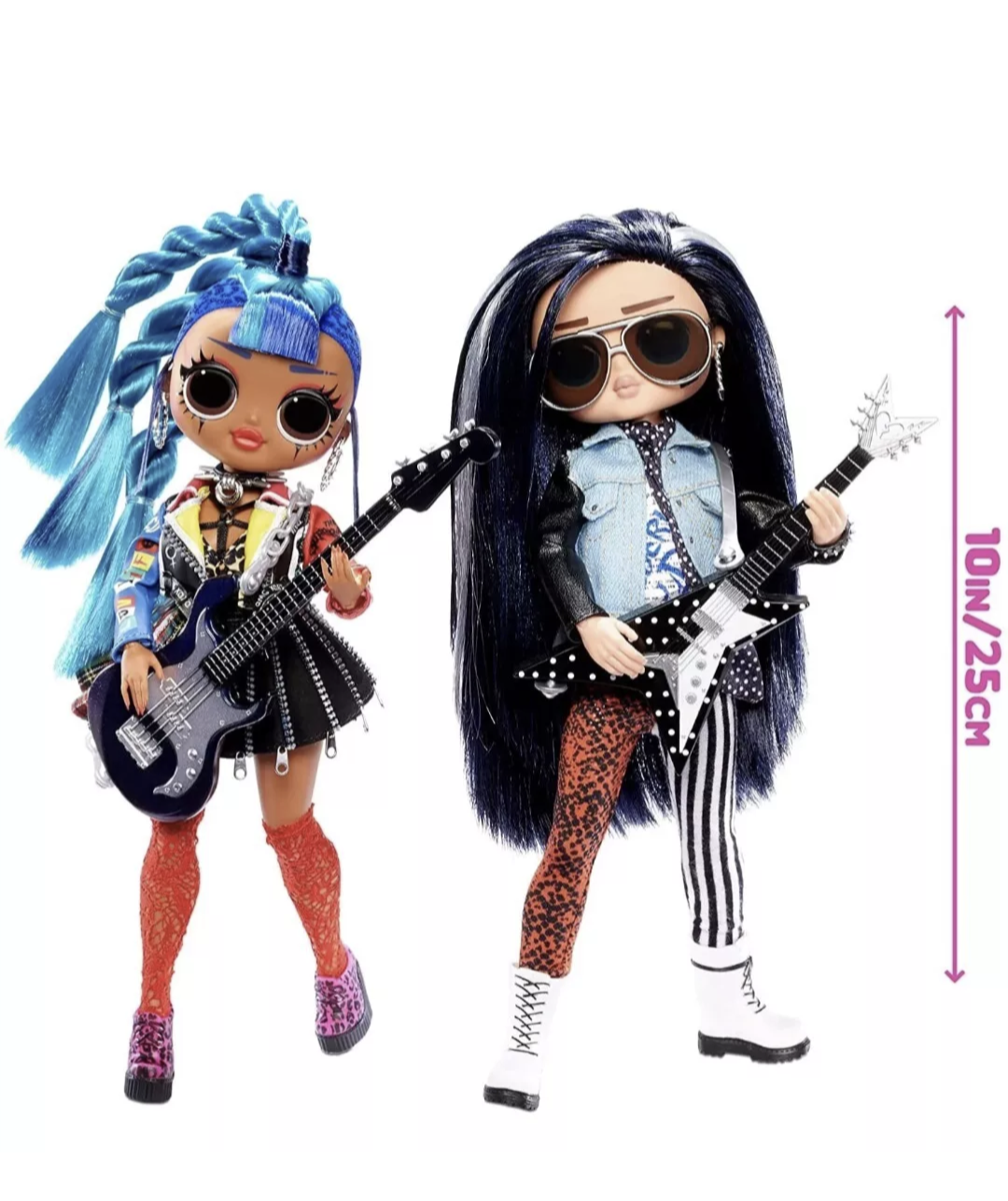 L.O.L. Surprise! OMG Remix 2-Pack Rocker Boi and Punk Grrrl Fashion Dolls NEW