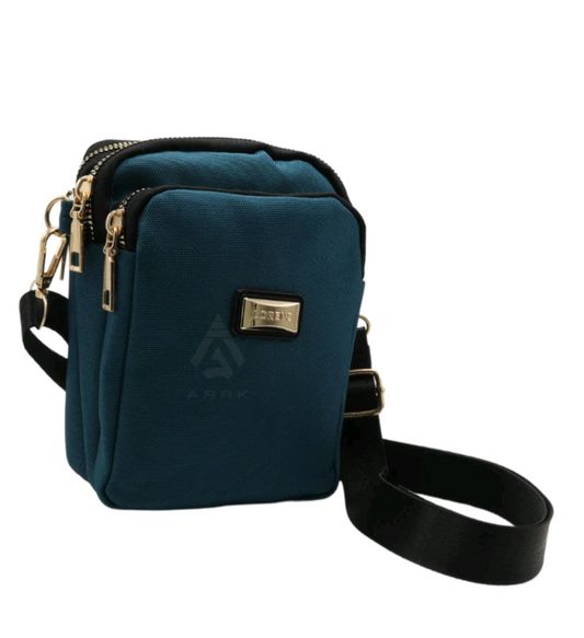 Lorenze Double Zip Phone/Accessory Bag High Quality Nylon Hiking Travel