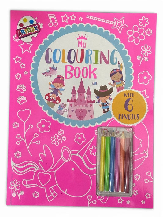 Livre de coloriage avec crayons