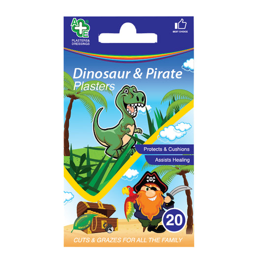 Pansements dinosaures et pirates A & E (20 unités)