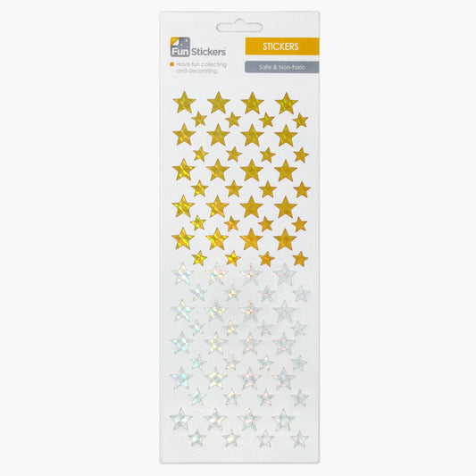 Fun stickers Stars Gold & Silver 701