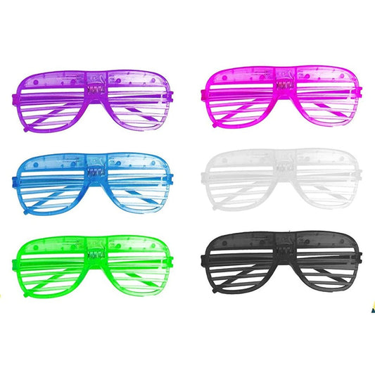 Flashing Party Glasses Assorted Colours