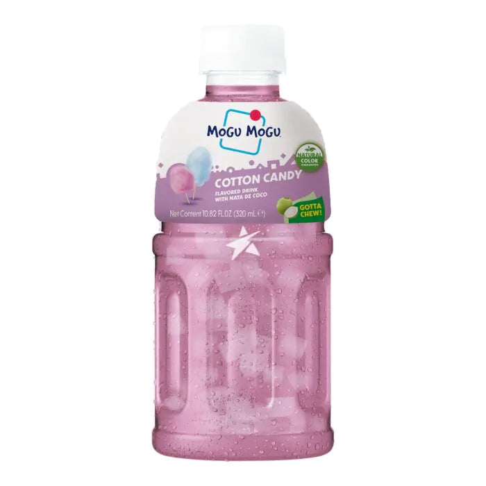 Mogu Mogu Cotton Candy Drink with Nata de Coco (Gotta Chew) 320ml