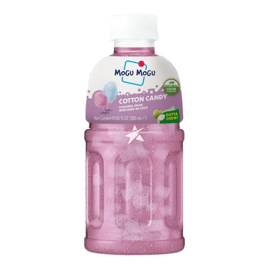 Mogu Mogu Cotton Candy Drink with Nata de Coco (Gotta Chew) 320ml