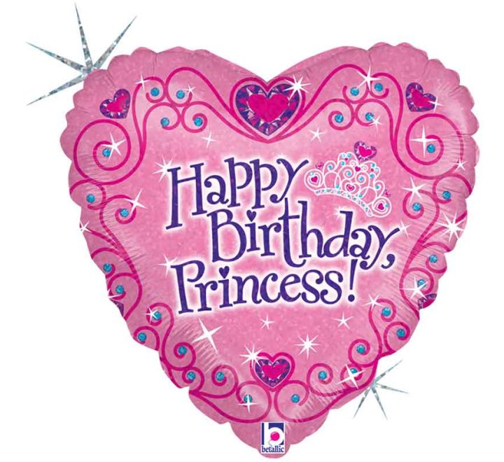 18in HAPPY BIRTHDAY TIARA FOIL BALLOON