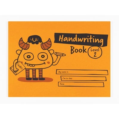Silvine Children's Handwriting Book 32 Page Level 2 Orange
