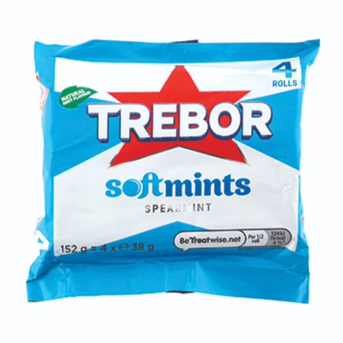 Trebor Softmints - Spearmint (Pack of 4)