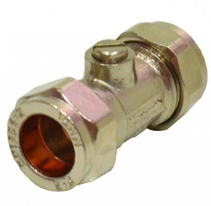 CENTURION 22mm Chrome Screw Type Isolating Valve