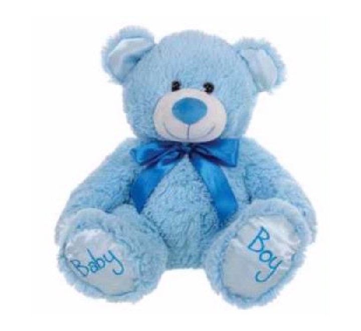 Baby Paws Baby Boy Blue Teddy- 11in