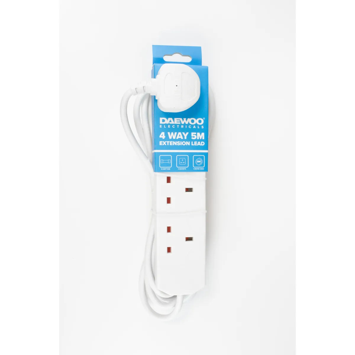 Daewoo  4 GANG 5 METRE EXTENSION 13AMP 1.25MM
CABLE
