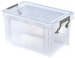 WHITEFURZE  1.7L Clear Allstore Storage Box - 110mm x 130mm x 200mm