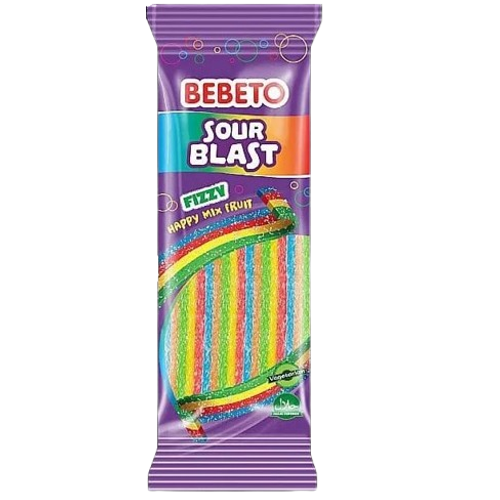 Bebeto Sour Blast Arc-en-ciel Fizz 160g