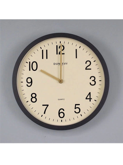Dunlevy Horloge murale à quartz grise
