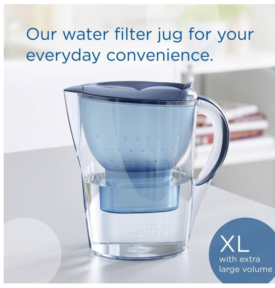 BRITA Marella XL Water Filter Jug 3.5 L Blue including MAXTRA PRO All-in-1 cartridge