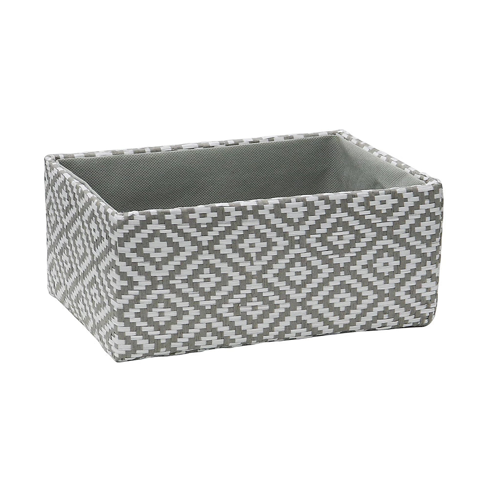 JVL Panier de rangement rectangulaire Argyle