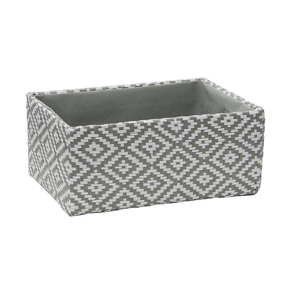 JVL Panier de rangement rectangulaire Argyle