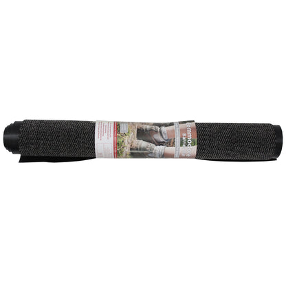 JVL Heavy Duty Barrier Door Mat, 80x140cm, Grey/Black