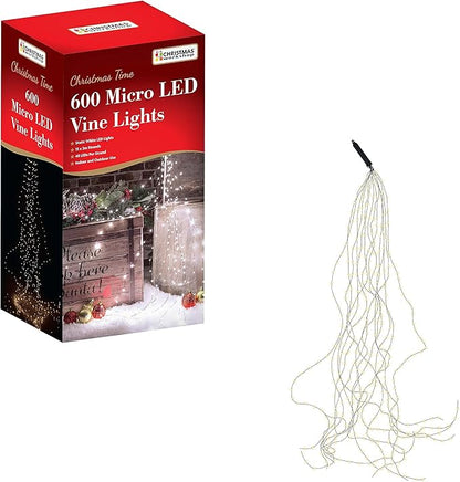 The Christmas Workshop 600 White Micro LED Vine Lights