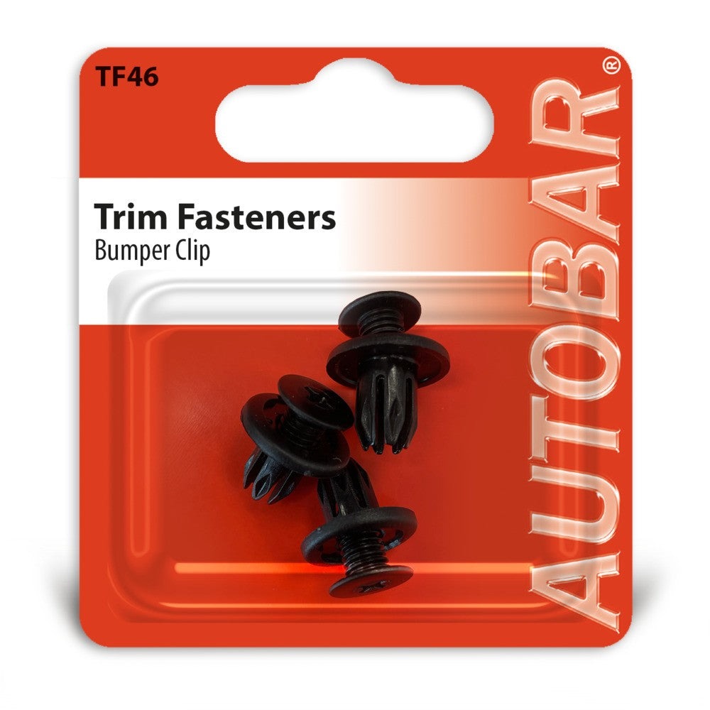 Autobar Bumper Clip Black - Toyota/Honda/Mazda/Nissan
