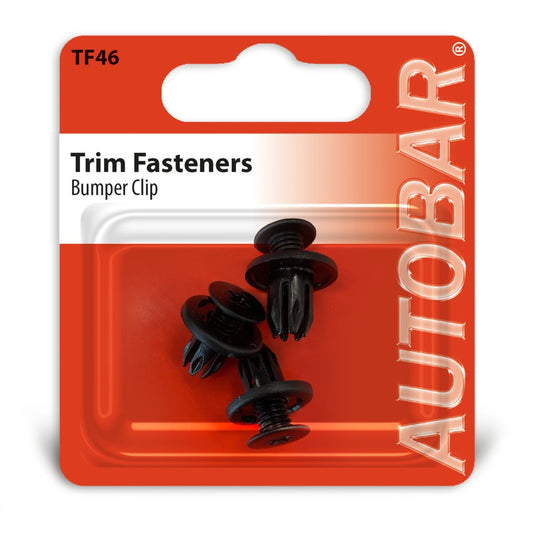 Autobar Bumper Clip Black - Toyota/Honda/Mazda/Nissan