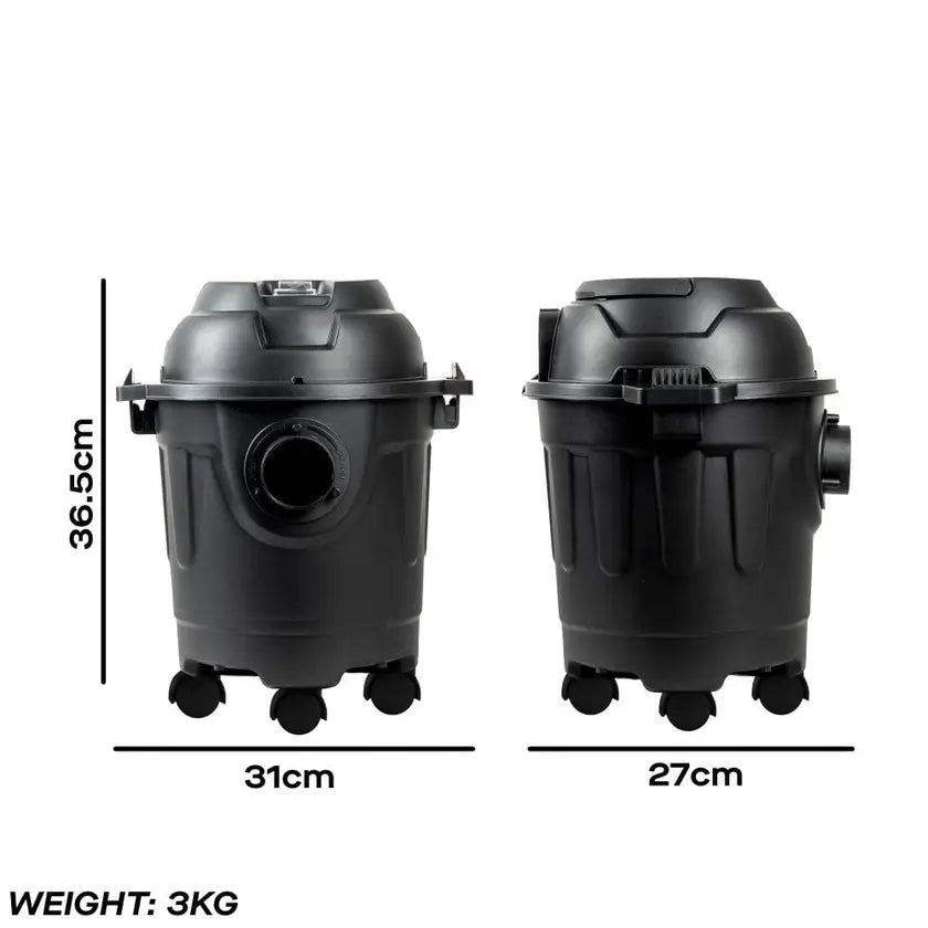 Daewoo 10L Wet & Dry Cylinder Vacuum Cleaner 1000W – Black