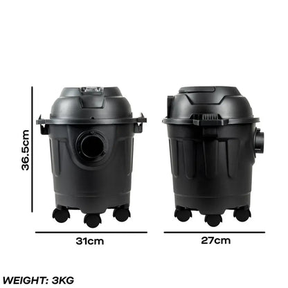 Daewoo 10L Wet & Dry Cylinder Vacuum Cleaner 1000W – Black
