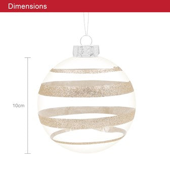 The Christmas Workshop 12PK Shatterproof Large Baubles Gold